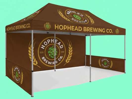 Custom Canopy Tent 10x20 for Beverage & Craft Breweries
