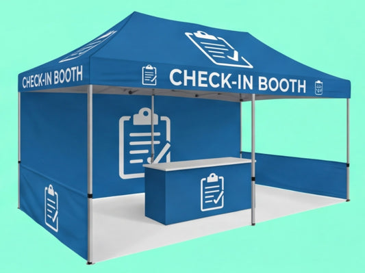 Custom Canopy Tent 10x20 for Check-in Booth