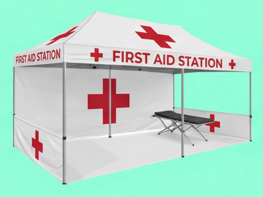 Custom Canopy Tent 10x20 for First Aid Station