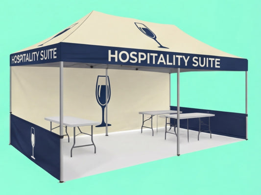 Custom Canopy Tent 10x20 for Hospitality Suite