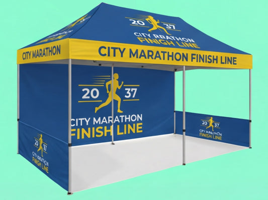 Custom Canopy Tent 10x20 for Marathons & 5K Runs