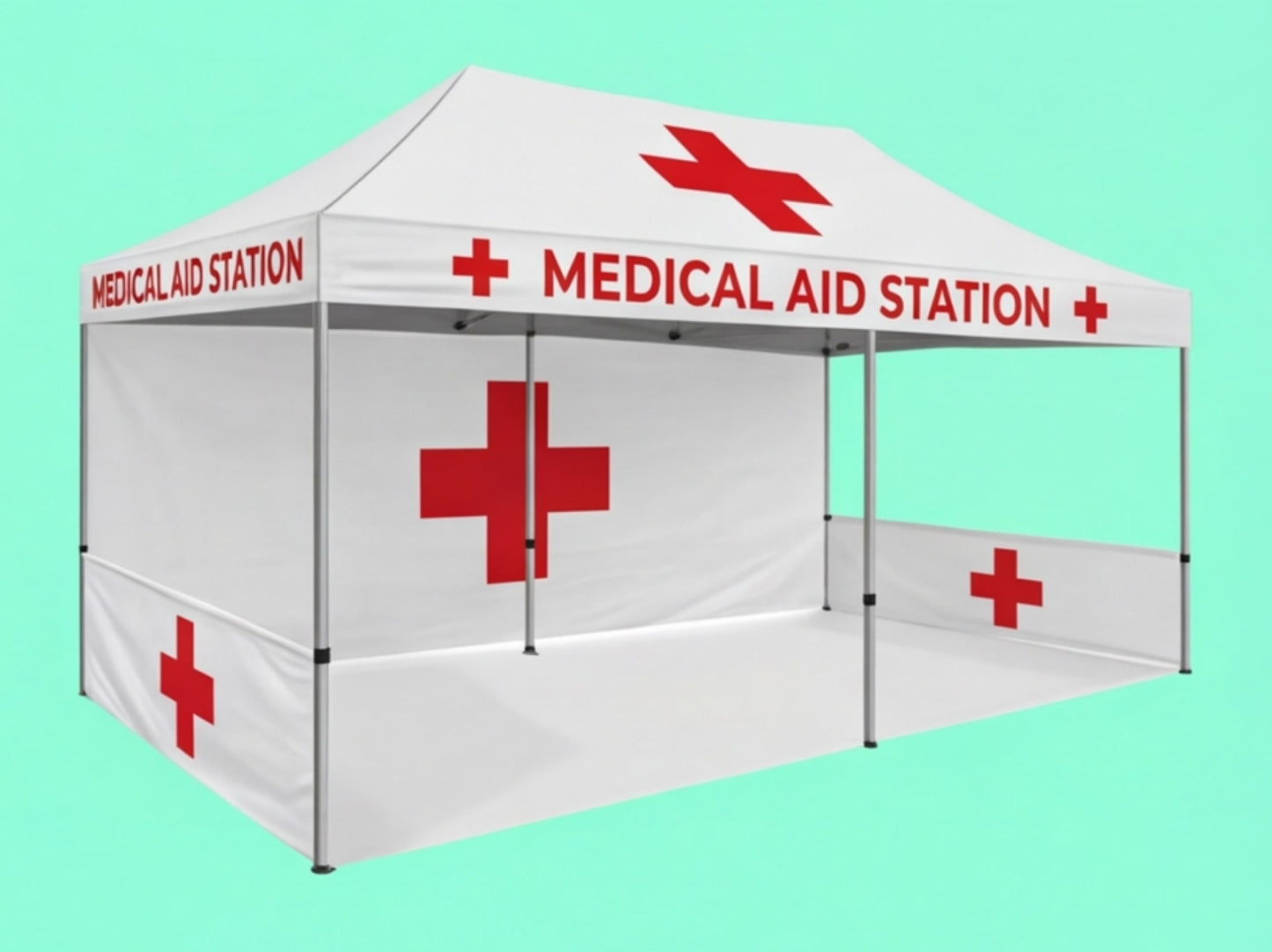 Custom Canopy Tent 10x20 for Medical Aid Tent