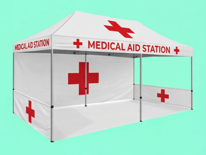 Custom Canopy Tent 10x20 for Medical Aid Tent
