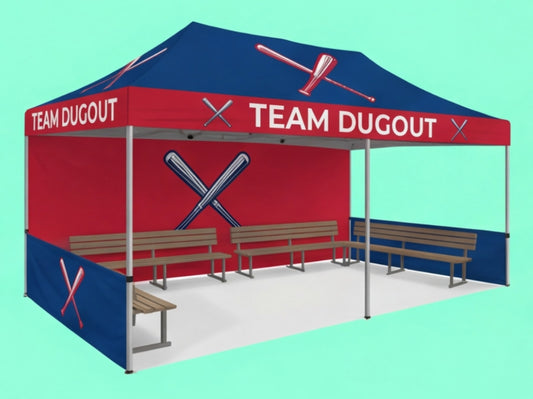 Custom Canopy Tent 10x20 for Team Dugout