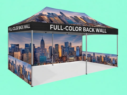 Custom Canopy Tent 10x20 for with Full-Color Back Wall
