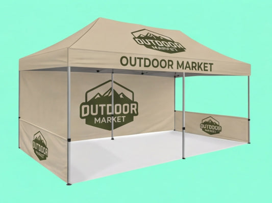 Custom Canopy Tent 10x20 for with Half-Walls