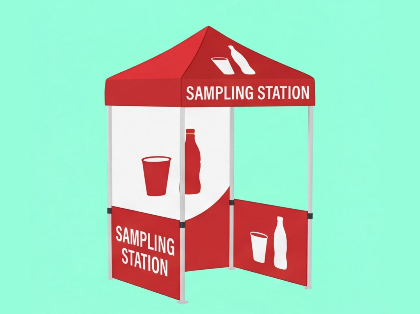 Custom Canopy Tent 5x5 for Beverage Companies - Sampling