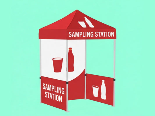 Custom Canopy Tent 5x5 for Beverage Companies - Sampling