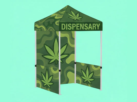Custom Canopy Tent 5x5 for Cannabis Dispensaries