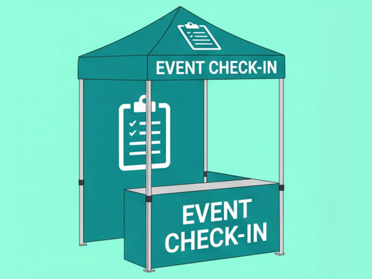 Custom Canopy Tent 5x5 for Check-in Booth