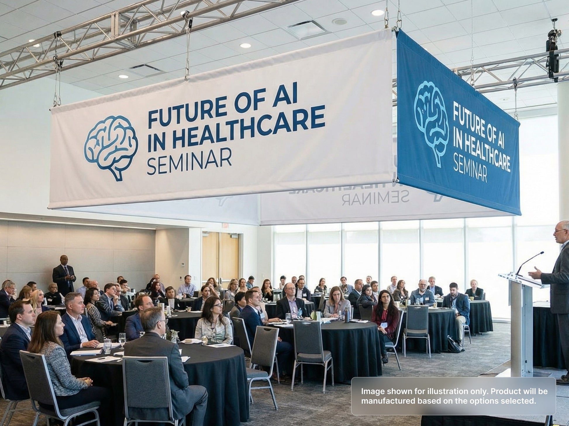 Custom Fabric Banner for Seminars