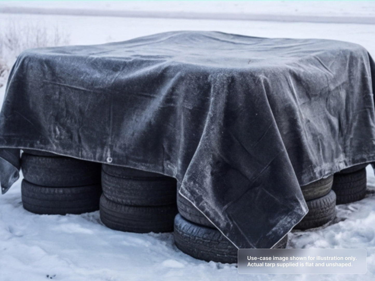 Custom Heavy Duty Vinyl Tarp for Cold Weather (Cold Crack Protected)