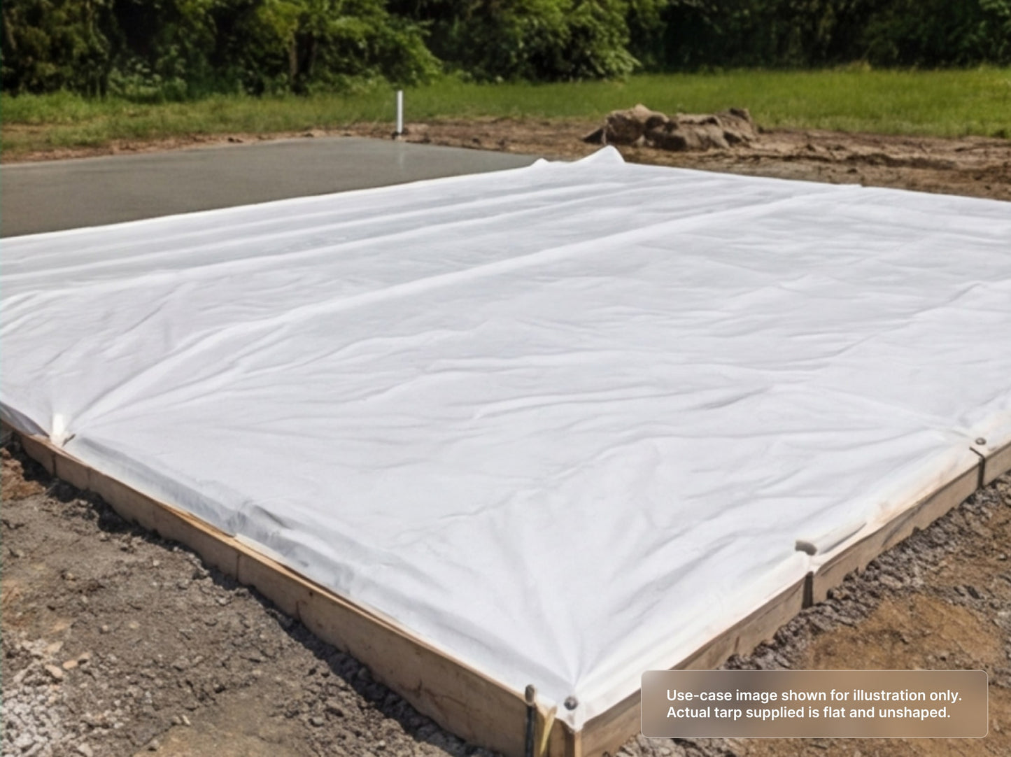 Custom Heavy Duty Vinyl Tarp for Concrete Curing Blanket