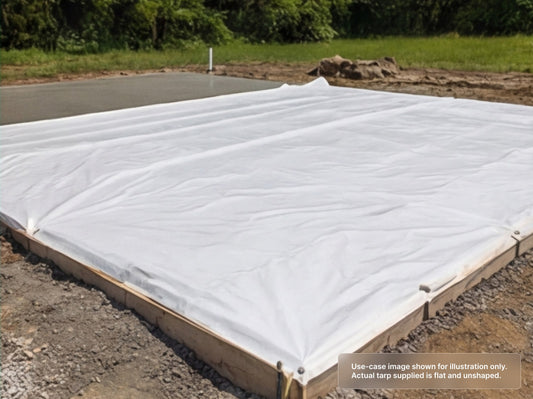Custom Heavy Duty Vinyl Tarp for Concrete Curing Blanket