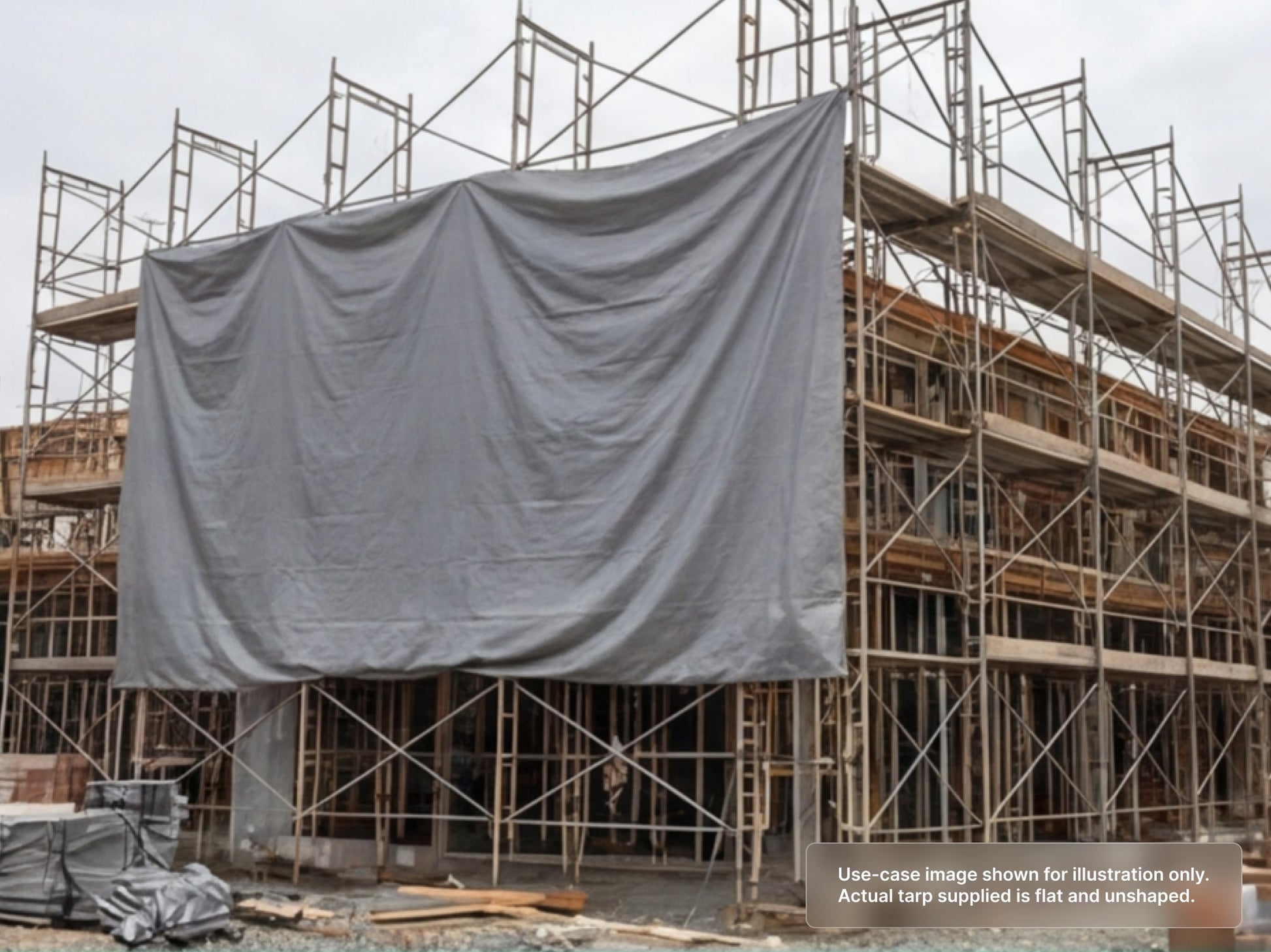 Custom Heavy Duty Vinyl Tarp for Construction