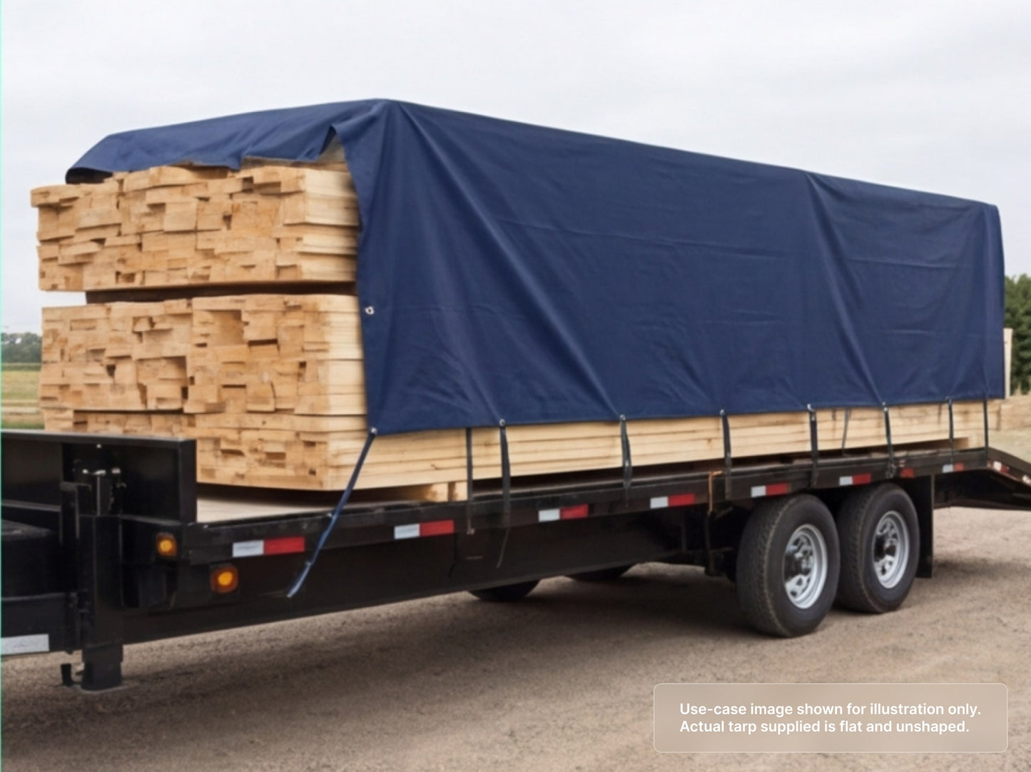 Custom Heavy Duty Vinyl Tarp for Flatbed Trailer Tarp