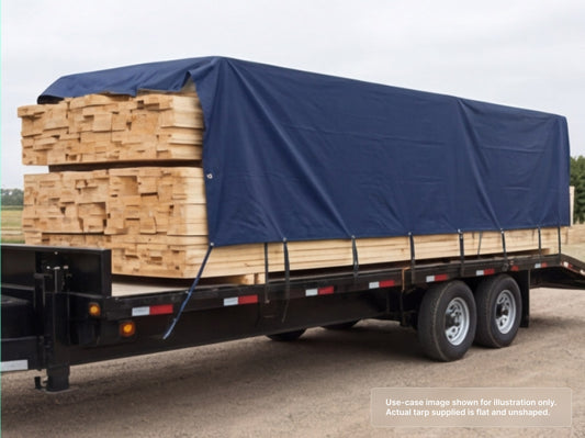 Custom Heavy Duty Vinyl Tarp for Flatbed Trailer Tarp