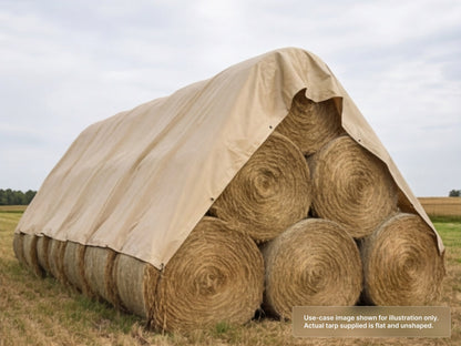 Custom Heavy Duty Vinyl Tarp for Hay Bale Cover