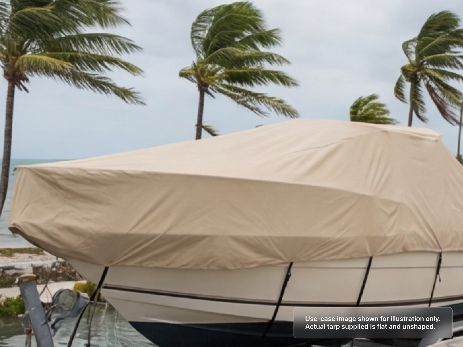 Custom Heavy Duty Vinyl Tarp for High Wind