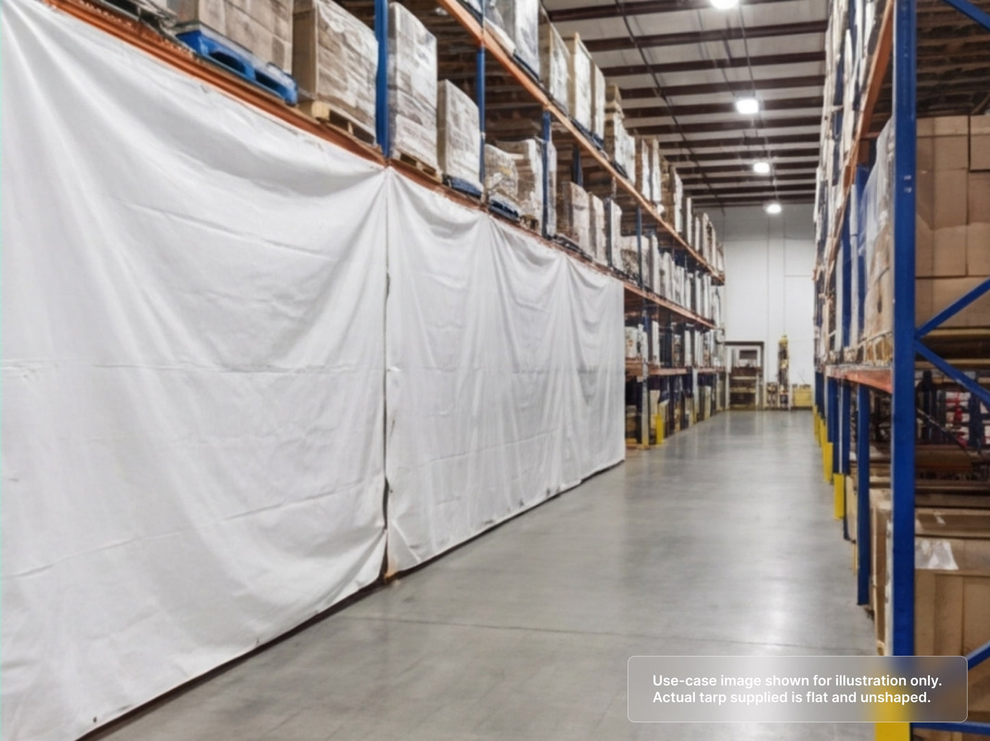 Custom Heavy Duty Vinyl Tarp for Warehouse Divider
