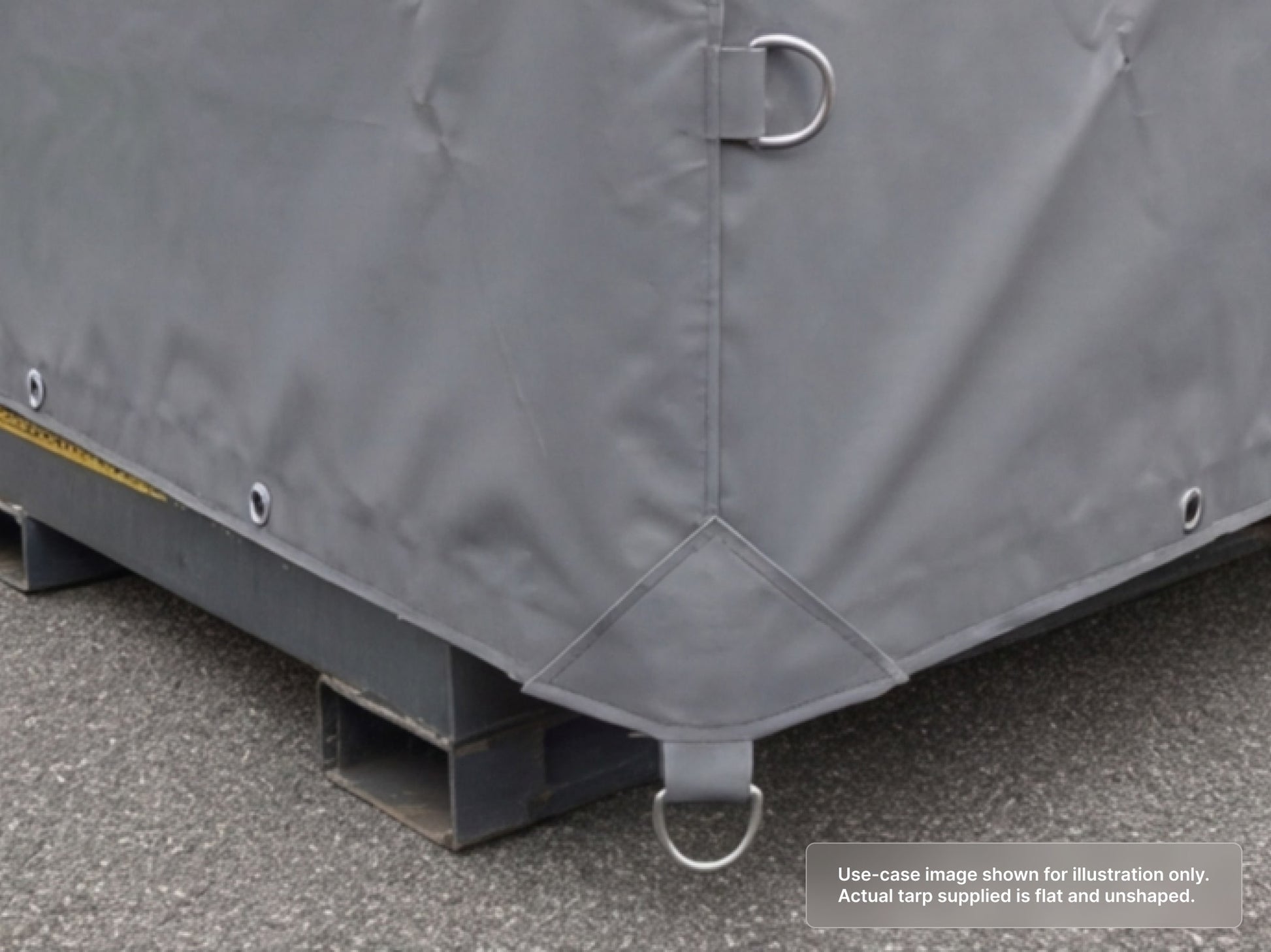 Custom Heavy Duty Vinyl Tarp with D-Rings