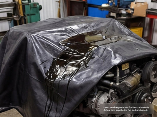 Custom Heavy Duty Vinyl Tarp with Oil & Grease Resistant