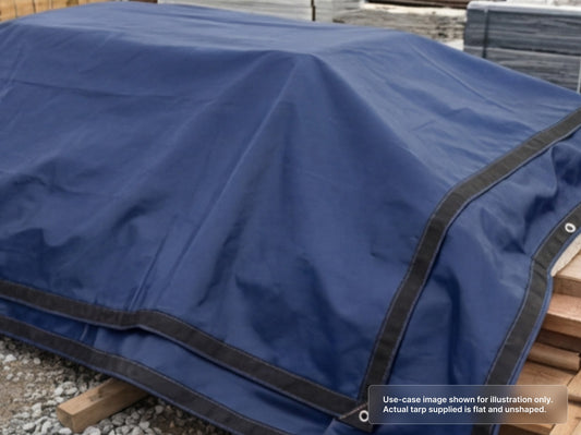 Custom Heavy Duty Vinyl Tarp with Webbing Reinforced Edges