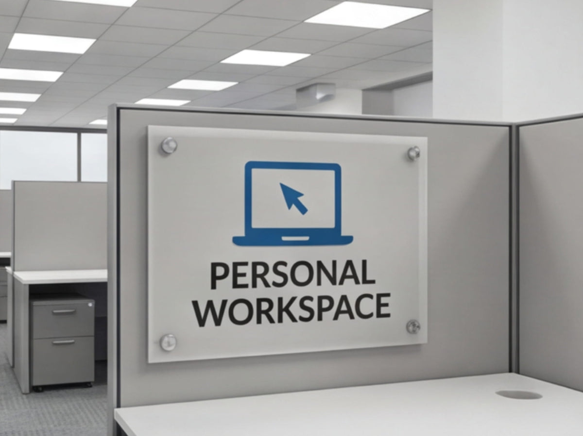 Spring Cubicle Sign Custom Acrylic Signs for Cubicle – PRINTDRILL