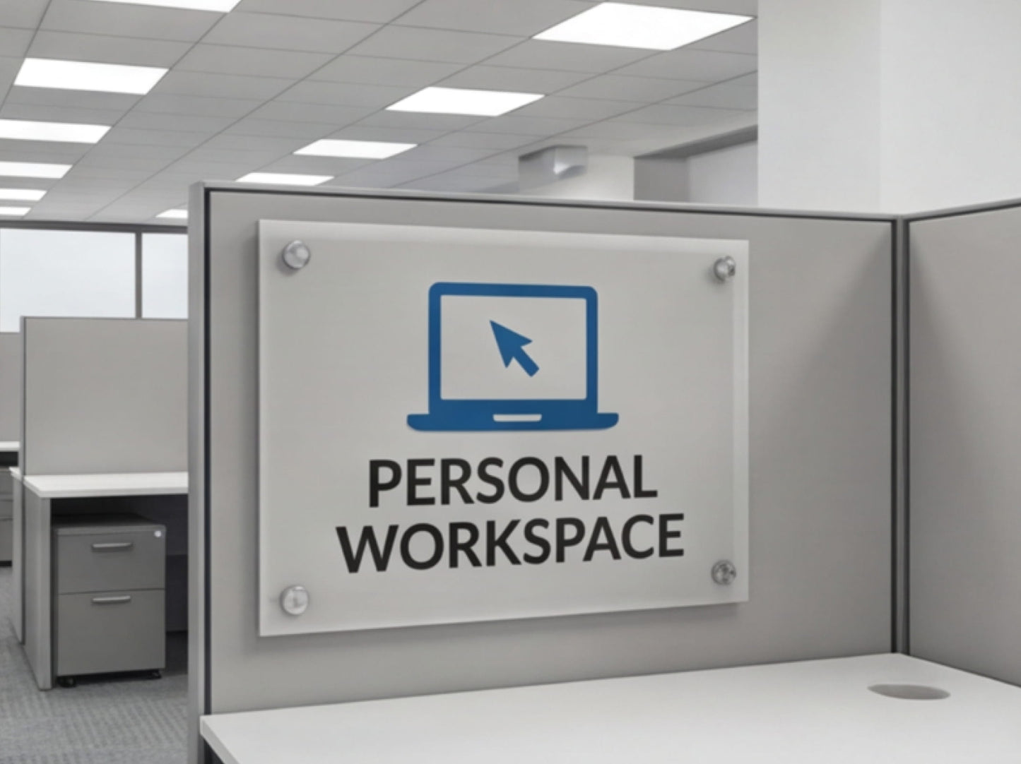 Custom Acrylic Signs for Cubicle