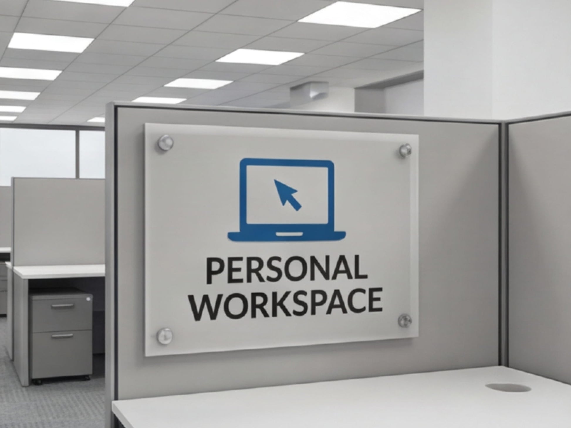 Custom Acrylic Signs for Cubicle