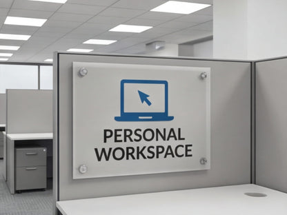 Custom Acrylic Signs for Cubicle