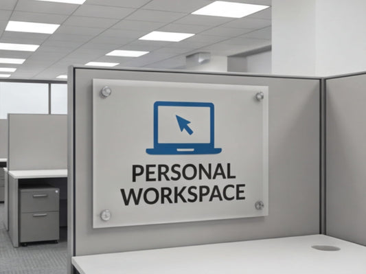 Custom Acrylic Signs for Cubicle