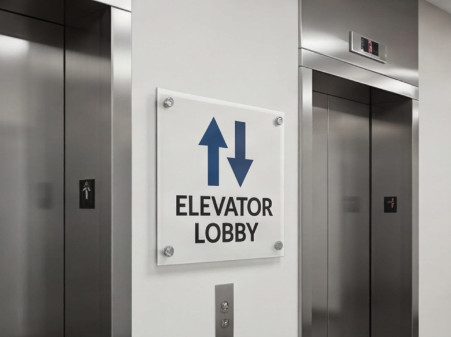 Custom Acrylic Signs for Elevator Lobby