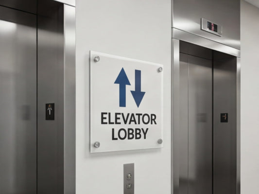 Custom Acrylic Signs for Elevator Lobby