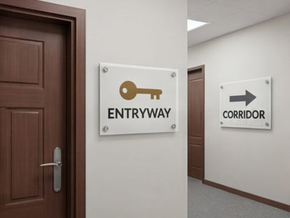 Custom Acrylic Signs for Hallway