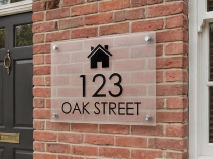 Custom Acrylic Signs for House Address Sign