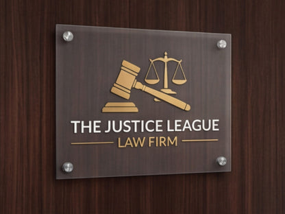 Custom Acrylic Signs for Law Firms