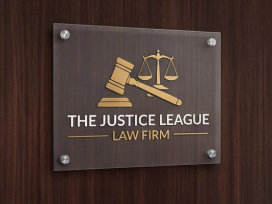 Custom Acrylic Signs for Law Firms