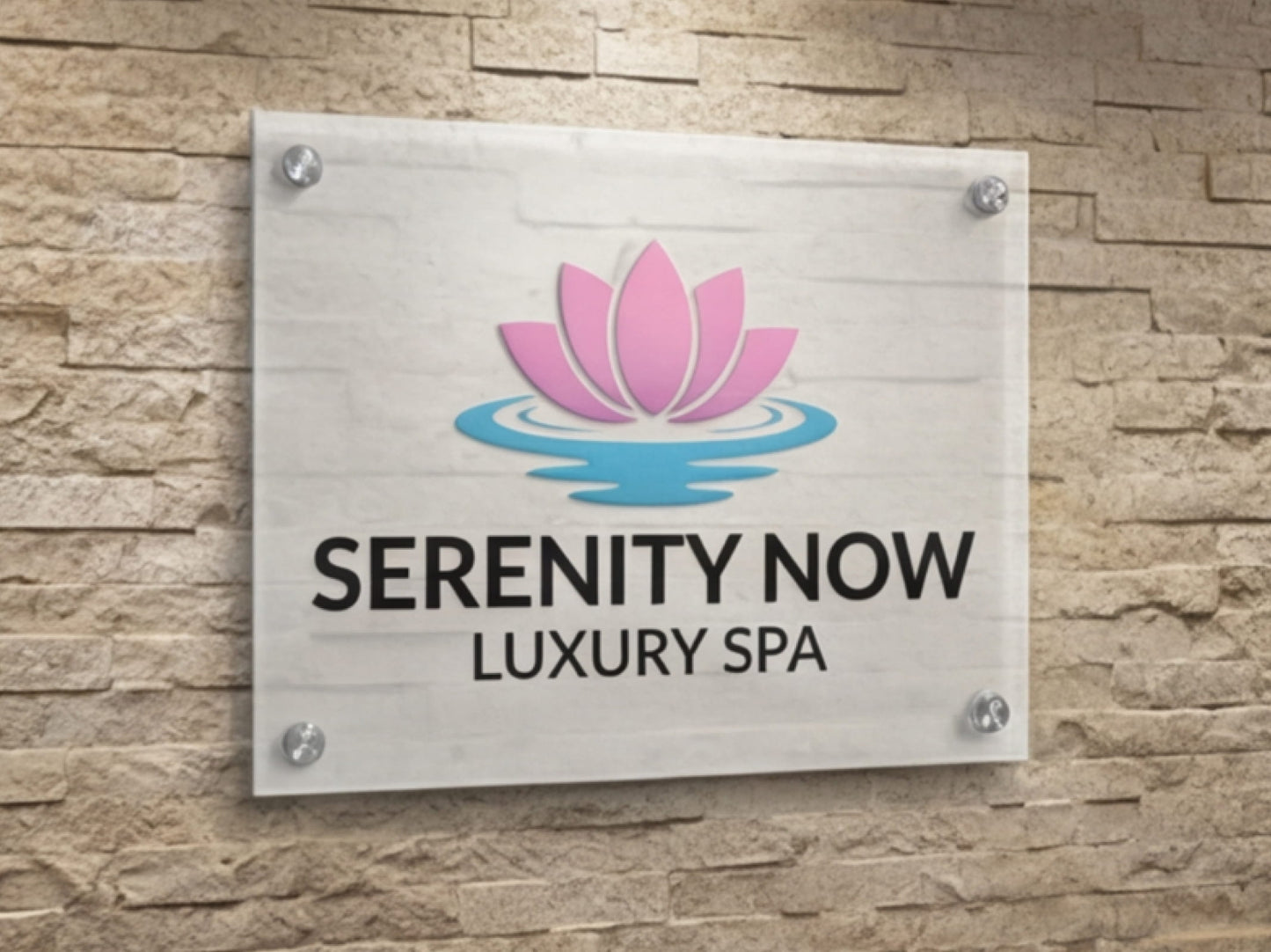 Custom Acrylic Signs for Luxury Spas & Salons