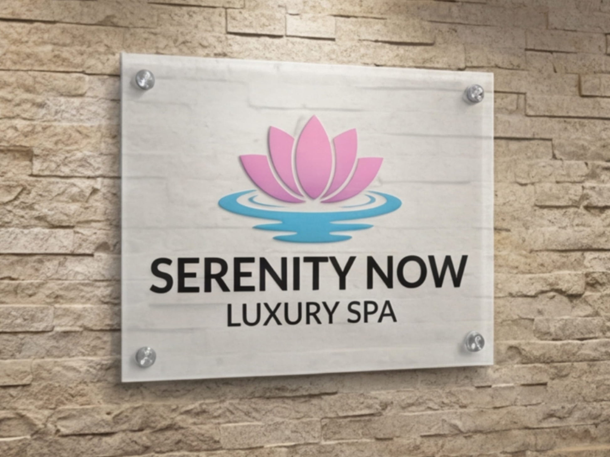 Custom Acrylic Signs for Luxury Spas & Salons