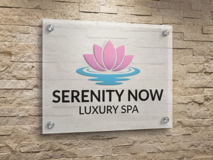 Custom Acrylic Signs for Luxury Spas & Salons