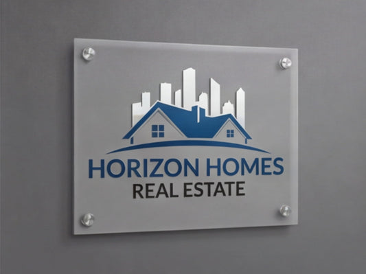 Custom Acrylic Signs for Real Estate Agencies