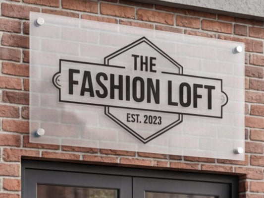 Custom Acrylic Signs for Retail Storefront