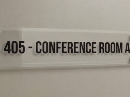 Custom Acrylic Signs for Room Number Sign