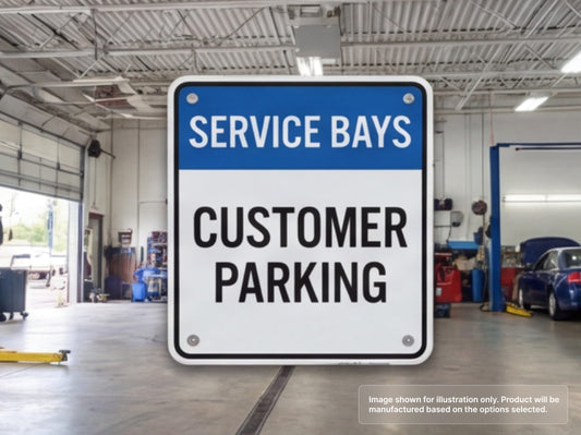 Custom Aluminum Signs for Automotive