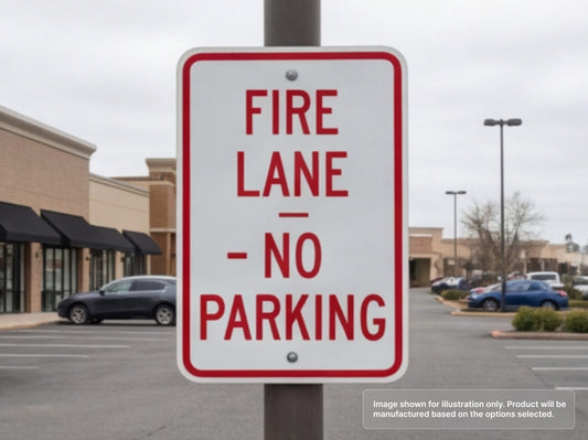 Custom Aluminum Signs for Fire Lane Signs