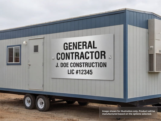 Custom Aluminum Signs for General Contractors