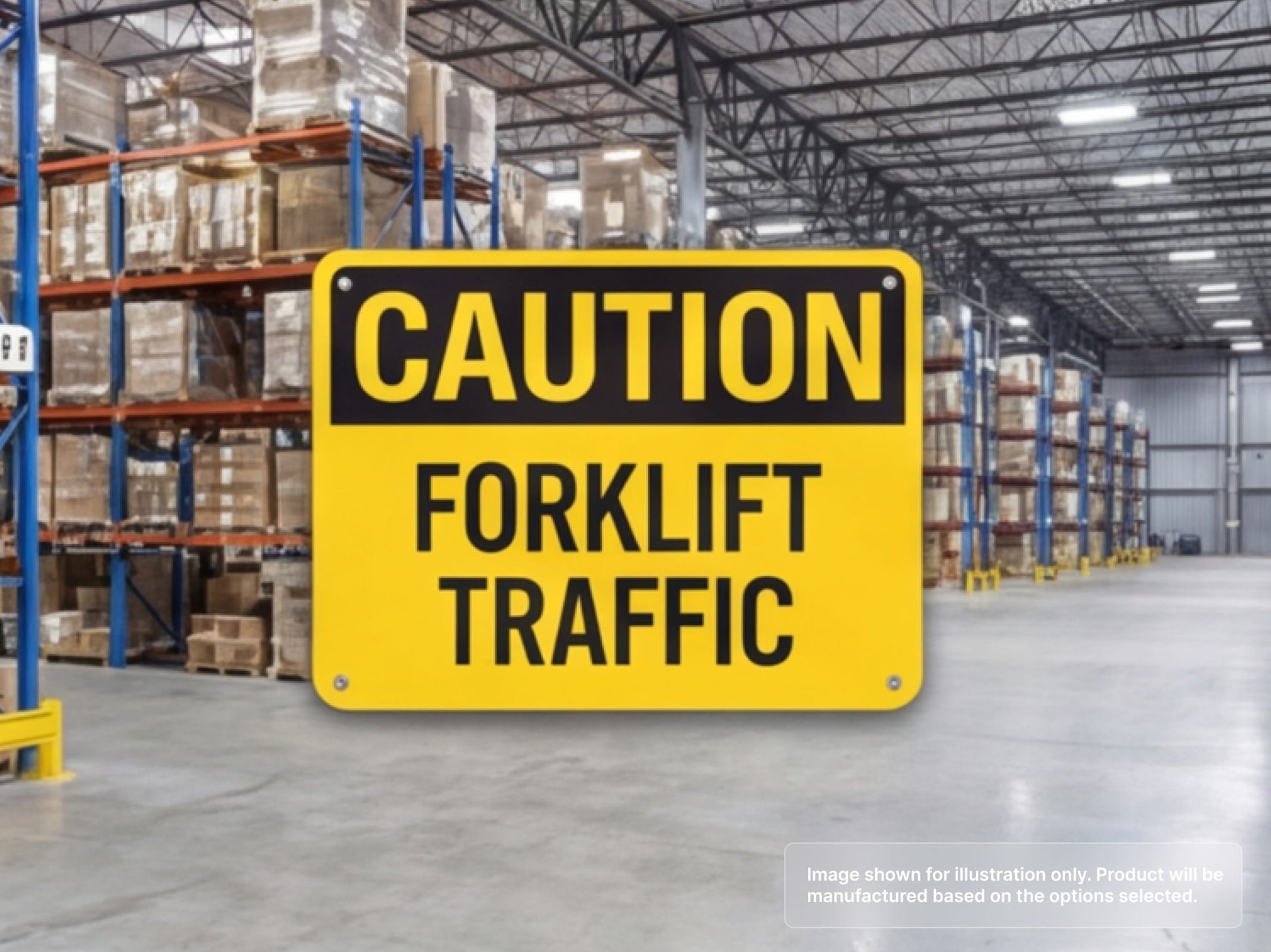 Custom Aluminum Signs for Manufacturing and Warehousing