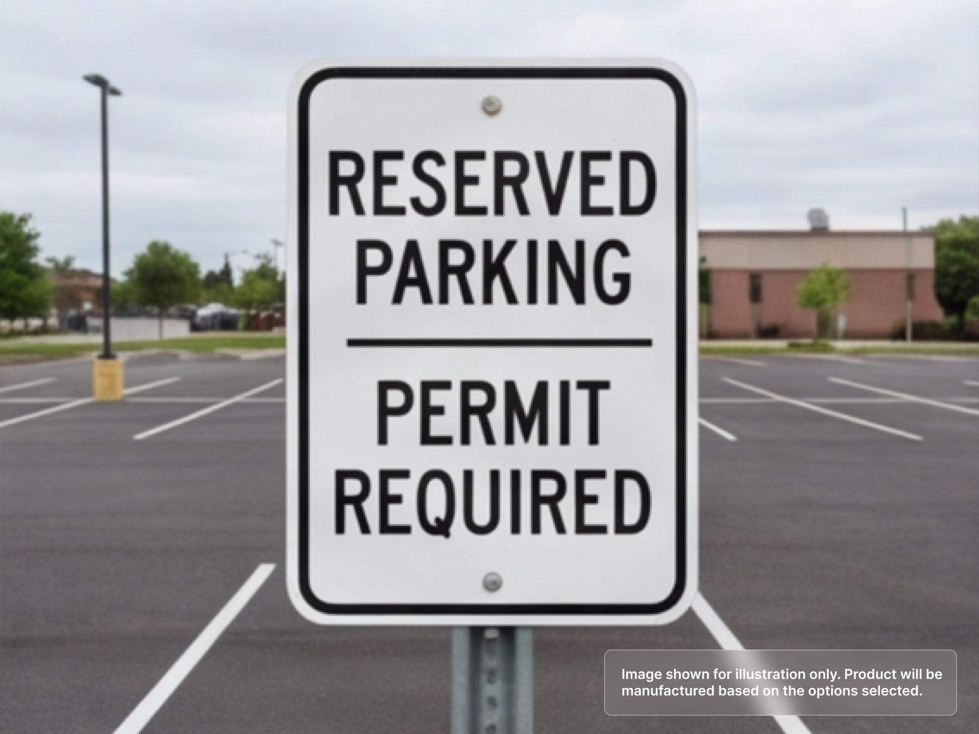 Custom Aluminum Signs for Parking Lot