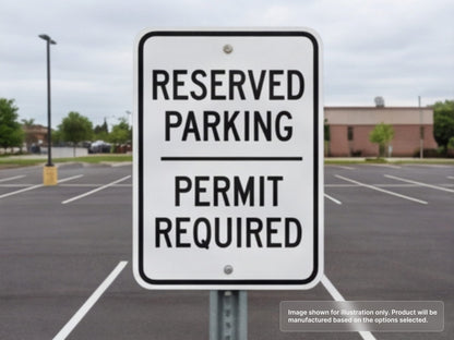 Custom Aluminum Signs for Parking Lot